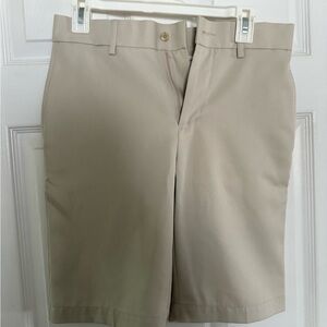 Grand Slam Tan Flat Front Shorts